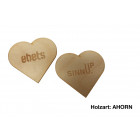 Ahorn NFC-Holzsticker in Herzform