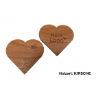 Kirsch NFC-Holzsticker in Herzform