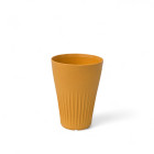 Mehrwegbecher Carré in Orange mit Logogravur - Werbemittel