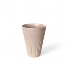 Mehrwegbecher Carré in Taupe mit Logogravur - Werbemittel