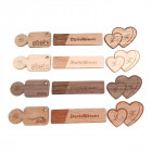 Holz Buttons in verschiedenen Holzarten und Zuschnitten
