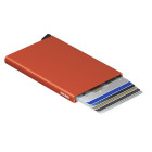 Secrid Card Protector in Orange - Ansicht mit Karten  - werbemittel.at