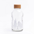 Carry Bottle 400ml 2-farbiger Siebdruck Design Rise Up - werbemittel.at