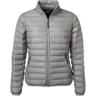 Damen Daunen Jacke in silber-melange graphit - James & Nichsolson - Werbemittel