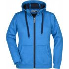 Damen Doubleface Jacke in azurblau-navy - James & Nicholson - werbemittel.at
