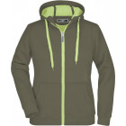 Damen Doubleface Jacke in olive-limegrün - James & Nicholson - werbemittel.at