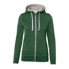 Hakro Damen Kapuzenjacke Bonded in tanne-silber - Werbemittel