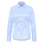 Damen Langarm Bluse Slim Fit in hellblau  - Eterna - Werbetextilien, Werbemittel