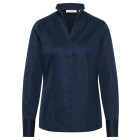 Damen Langarm Bluse Tailliert in navy - Eterna - Werbemittel