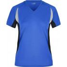 Damen Laufshirt in blau-schwarz - James & Nicholson - werbemittel.at
