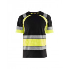 Einsatzshirt High Vis für Einsatzkräfte in Schwarz-Gelb - Frontansicht - Werbemittel.at