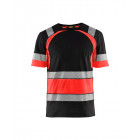 Einsatzshirt High Vis für Einsatzkräfte in Schwarz-Orange - Frontansicht - Werbemittel.at