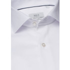 Herren Premium Langarmhemd 1863 in weiß Kragenansicht - Slim Fit - Eterna - Werbetextilien, Werbemittel