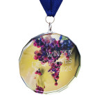 Glas Medaille Emilie vollflächig randabfallend bedruckt - ebets - awards