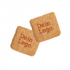 Guter Keks Bio quadratische Form 2er Pack mit Logodruck - my logo on food - Werbeartikel