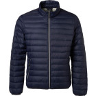 Herren Daunenjacke in navy - mit Logostickerei - James & Nicholson - Werbemittel
