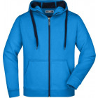 Herren Doubleface Jacke in azurblau-navy - James & Nicholson - werbemittel.at