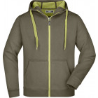 Herren Doubleface Jacke in olive-limegrün - James & Nicholson - werbemittel.at