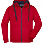 Herren Doubleface Jacke in rot-carbon - James & Nicholson - werbemittel.at