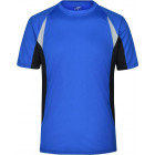 Herren Laufshirt in blau-schwarz - James & Nicholson - werbemittel.ata