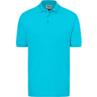 Herren Piqué Polo in pazifikblau - James & Nicholson - werbemittel.at