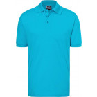 Herren Piqué Polo in türkisblau - James & Nicholson - werbemittel.at