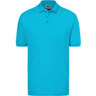 Herren Piqué Polo in türkisblau - James & Nicholson - werbemittel.at