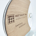 Holz Award Eclipse Detailansicht Gravur - ebets - Awards