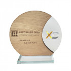 Holz Award Eclipse mit Gravur und Druck - ebets - Awards