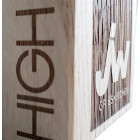 Holz Cubix Plate Award Gravurbeispiele auf Holzaward auf 2 Seiten