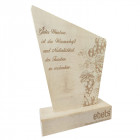 Holz Trophäe Natural mit individueller Gravur - ebets - Awards