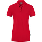 Jako Damen Poloshirt Doubletex in rot - Werbemittel