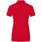Jako Damen Poloshirt Doubletex in rot Rückenansicht - Werbemittel