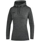 Jako Damen Kapuzensweat Premium Basic in anthrazit meliert Frontansicht - werbemittel.at