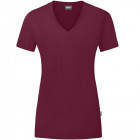 Jako Damen T-Shirt Organic in maroon - Werbemittel