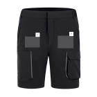 Jako Funktionsshort Work Unisex in schwarz - Ansicht mögliche Druckpositionen - Werbemittel