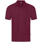 Jako Herren Poloshirt Doubletex in maroon - Werbemittel