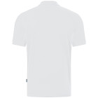Jako Herren Poloshirt Doubletex in weiß Rückenansicht - Werbemittel