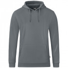 Jako Unisex Kapuzensweat Organic in steingrau - Werbemittel