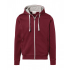 Hakro Kapuzenjacke Bonded in weinrot - Werbemittel