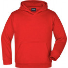 Kinder Kapuzensweater in rot - James & Nicholson - werbemittel.at