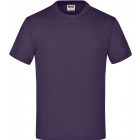 Kinder T-Shirt in aubergine - James Nicholson - Werbemittel, Werbetextilien
