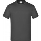 Kinder T-Shirt in graphite - James Nicholson - Werbemittel, Werbetextilien