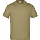 Kinder T-Shirt in khaki - James Nicholson - Werbemittel, Werbetextilien