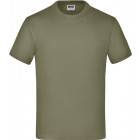 Kinder T-Shirt in olive - James Nicholson - Werbemittel, Werbetextilien