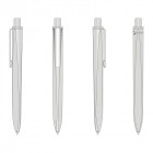 Kugelschreiber Ridge Recycled Soft M in grau Rundumansicht - Ritter Pen - Werbemittel, Werbeartikel