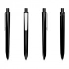 Kugelschreiber Ridge Recycled Soft M in schwarz Rundumansicht - Ritter Pen - Werbemittel, Werbeartikel