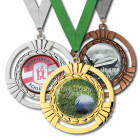 Medaille David 90 mm in Bronze, Silber & Gold mit 3D-Emblem - ebets - awards