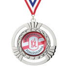 Medaille David 90 mm in Silber mit 3D-Emblem - ebets - awards