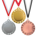 Medaille Great mit dezentem Muster in 3 Farben - awards